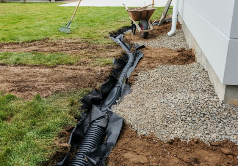 French Drain Construction
